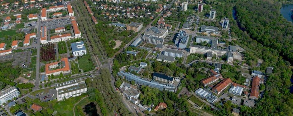 Aerial view of the Technology Park Weinberg Campus